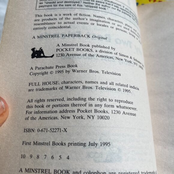 90's Vintage Full House Paperbacks - Vintage Kids Books-Collectible Kids Books - Picture 5 of 6